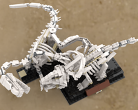 Velociraptor VS Protoceratops Fossil MOC (Separated Models included) - Alternative Build for 21320 Dinosaur Fossils