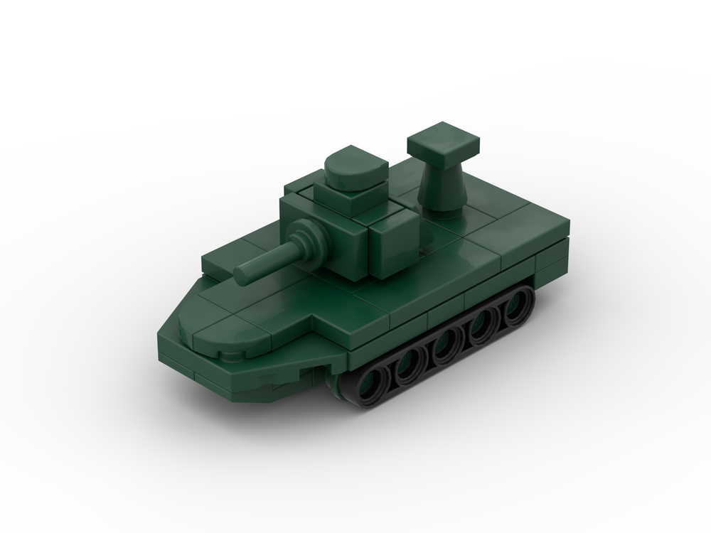PDF Instruction: micro Tiger 1 Tank to build from LEGO bricks 