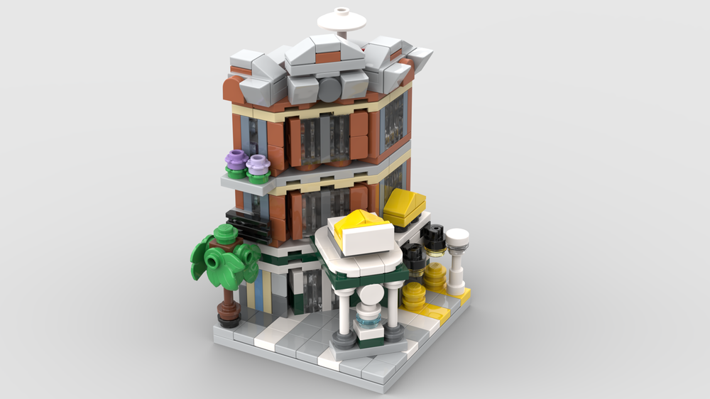 uformel Følge efter Primitiv LEGO MOC Mini Modular 10264 Corner Garage by christromans | Rebrickable -  Build with LEGO