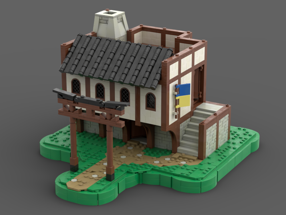 LEGO MOC Technoblade and Philza's houses/medevail houses by