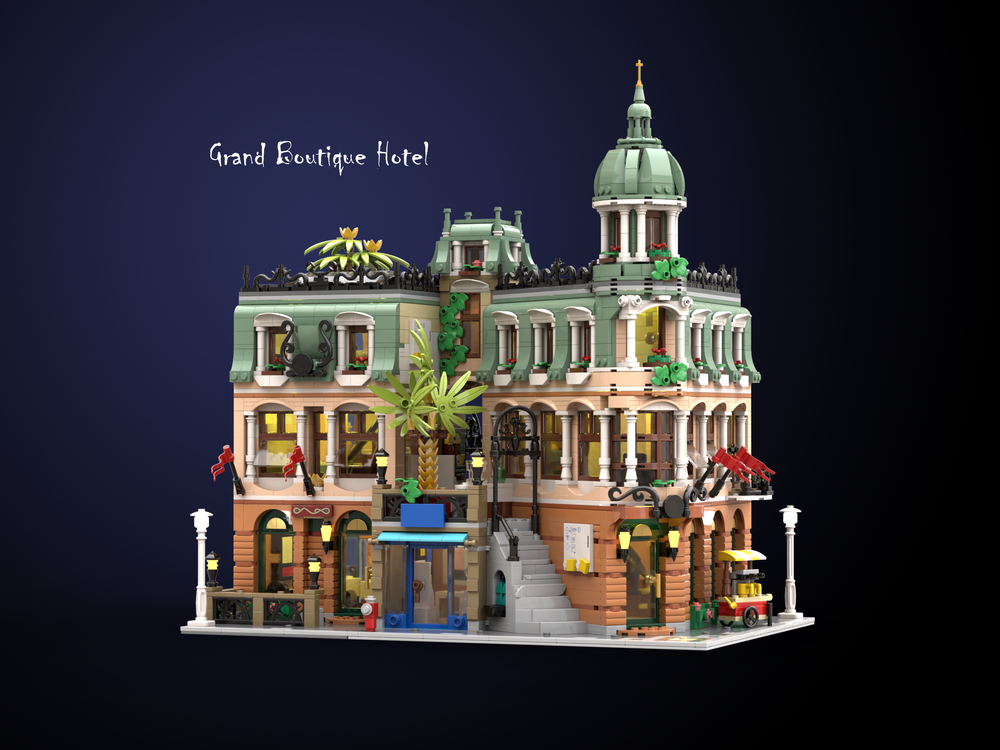 LEGO MOC Grand Boutique Hotel 10297x2 by Fanpeixi