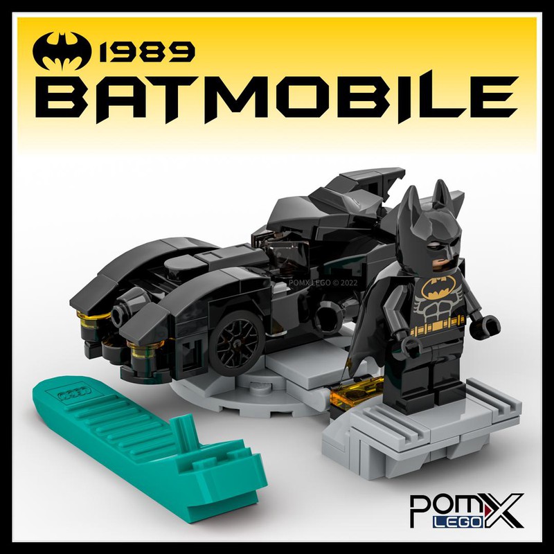 LEGO MOC Micro 1989 Batmobile (2022) by pomx | Rebrickable - Build with LEGO