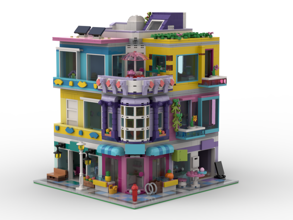 LEGO MOC Modular Mainstreet Building by Legofan21 | Rebrickable Build LEGO
