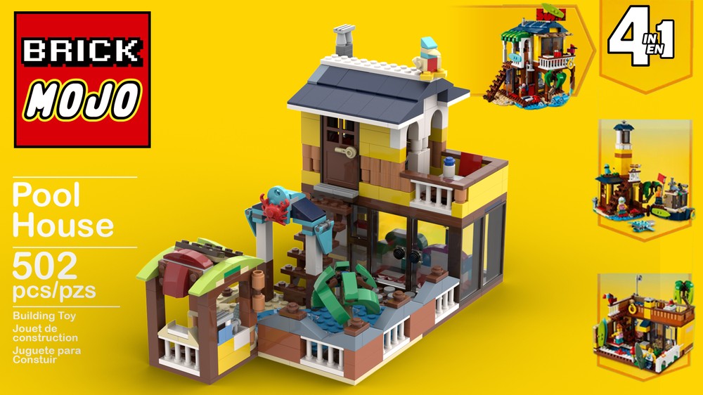 LEGO MOC-105650 Pool House by TheBrickMojo | Rebrickable - Build with LEGO