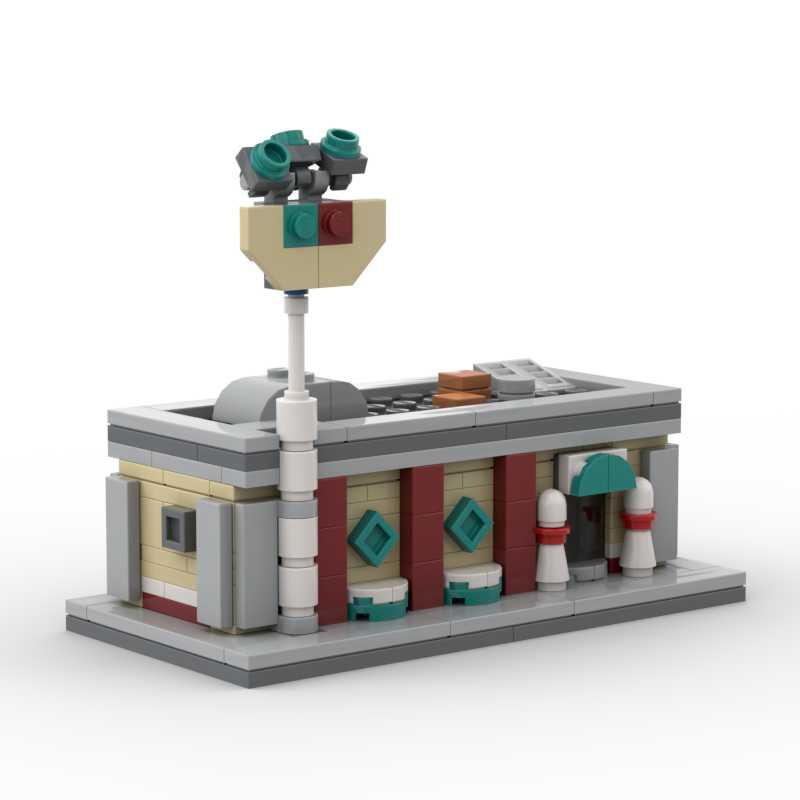 MOC The Microscale Bowling Alley matthouse | Rebrickable - with LEGO