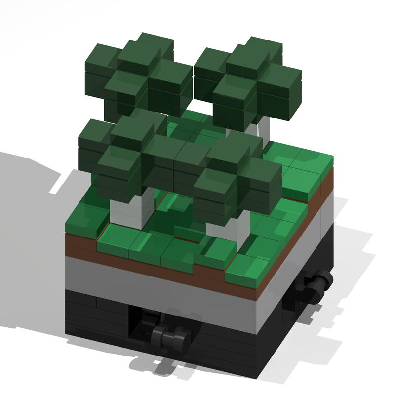 LEGO Minecraft Birch Forest biome that I made : r/lego