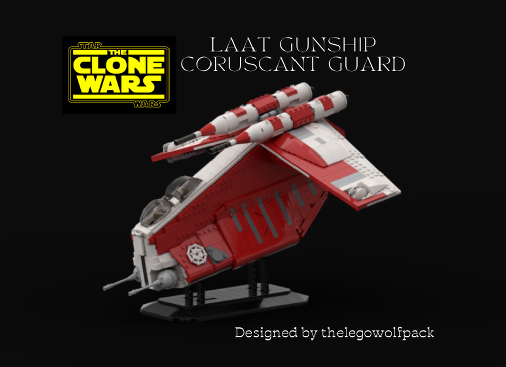 LEGO MOC LAAT coruscant republic gunship by thelegowolfpack