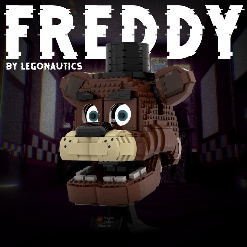 LEGO MOC Freddy Fazbear Head by Legonautics