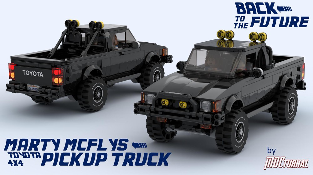 Lego Moc Mocturnal Bttf Series Marty Mcfly S Toyota Sr5 Pickup Truck By Mocturnal Rebrickable