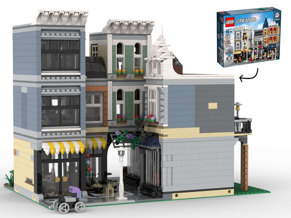 LEGO MOC Assembly Alleyway - Inverted Corner (alt build of Assembly ...