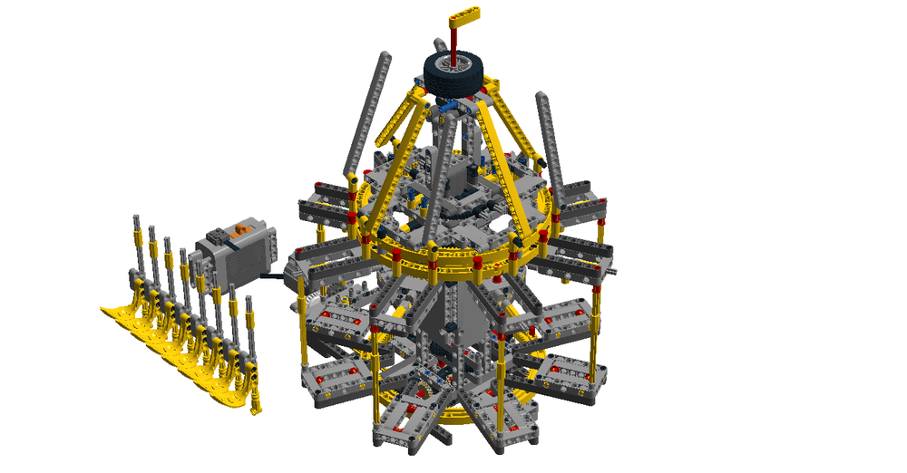 LEGO MOC 42055 E model - Bucket carousel by msk6003 | - Build with LEGO
