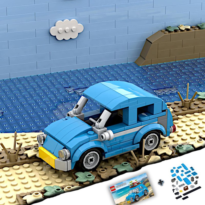 Forløber virtuel Lang LEGO MOC The 5-wide VW Beetle by matthouse | Rebrickable - Build with LEGO