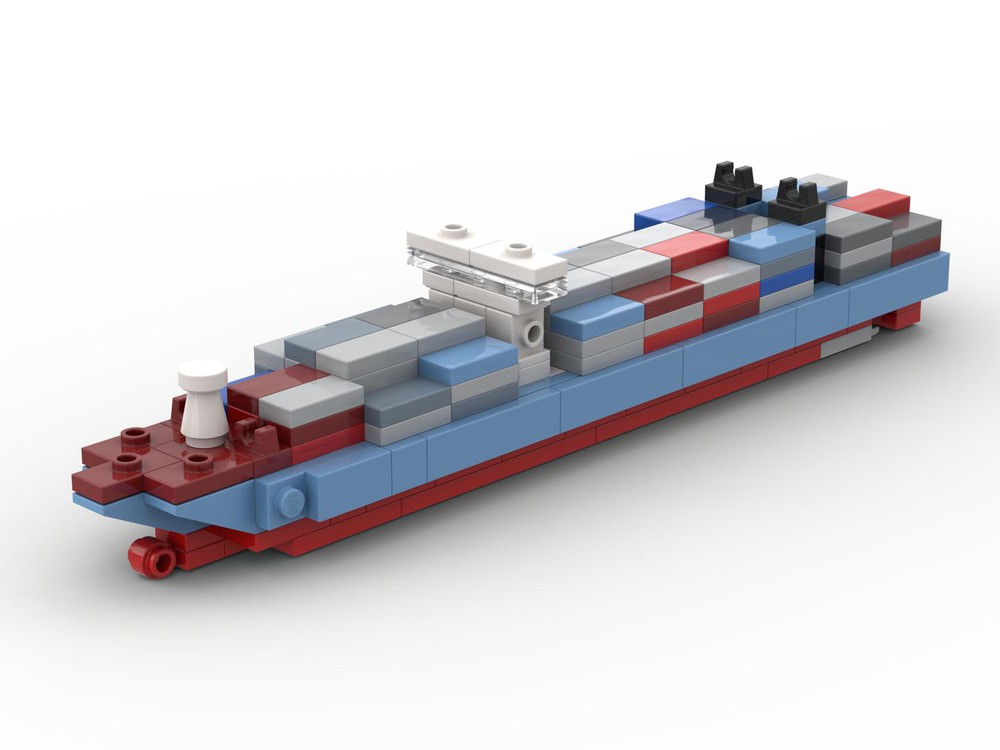 LEGO MOC Maersk Triple E-Class Container Ship by The Brix Channel | Rebrickable - Build with LEGO