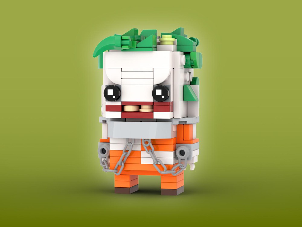 berømt Mentalt Fitness Joker, Arkham Inmate Brickheadz LEGO® MOC DC Films The