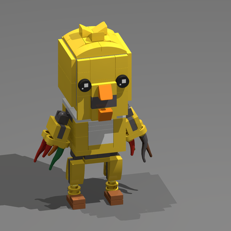 LEGO MOC withered chica by gamesandmovierecreation