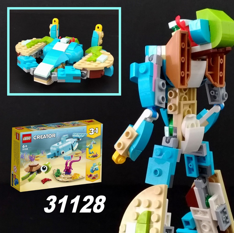 LEGO MOC Transformer Submarine from LEGO Creator 31128: Dolphin 