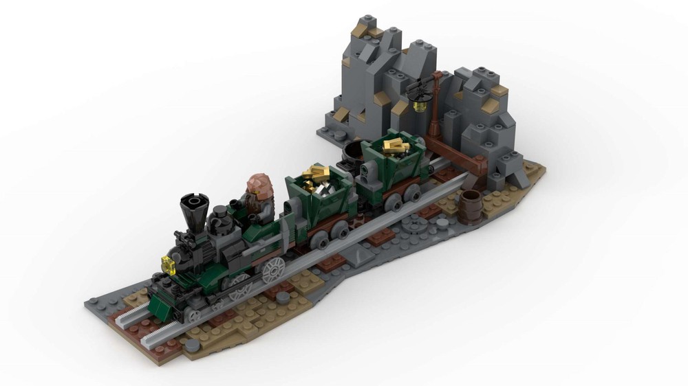 LEGO MOC Dwarf mine train by | Rebrickable - Build with LEGO