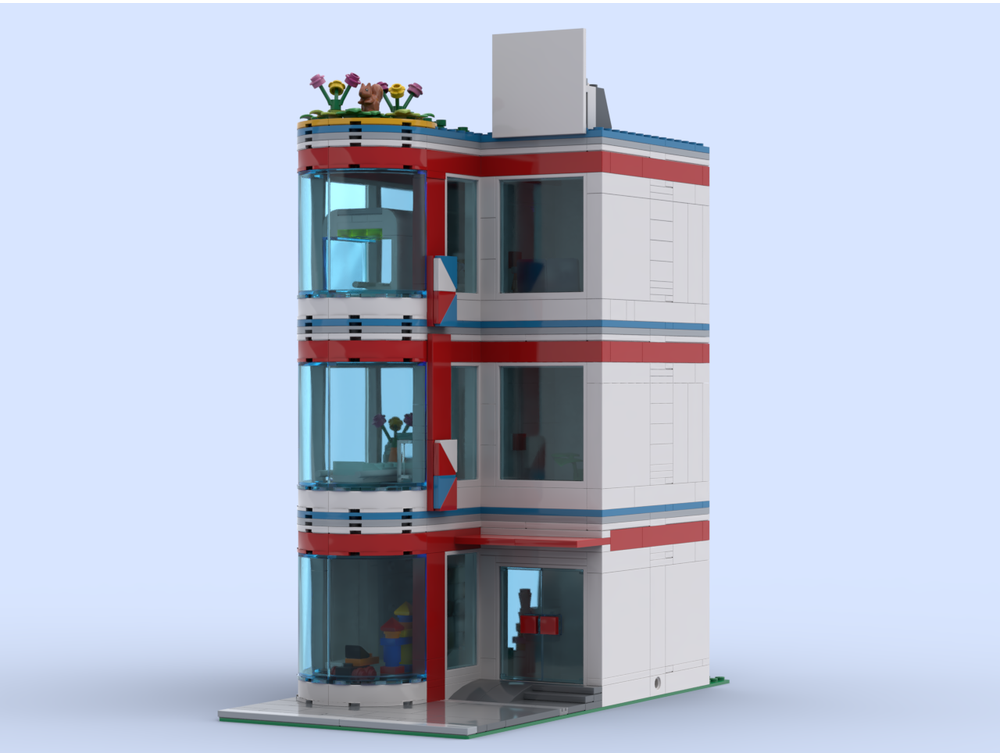 LEGO MOC Medical Clinic Modification of City Hospital Set 60330