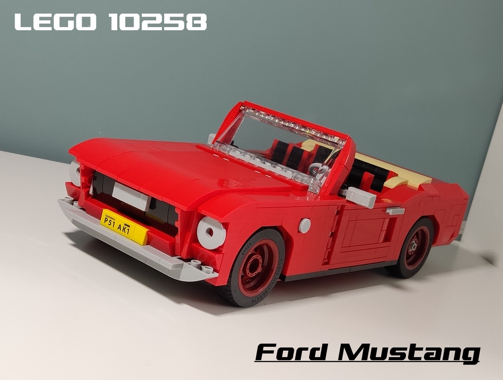 Tage en risiko Underholde voldgrav LEGO MOC 10258 Ford Mustang Convertible by Kirvet | Rebrickable - Build  with LEGO