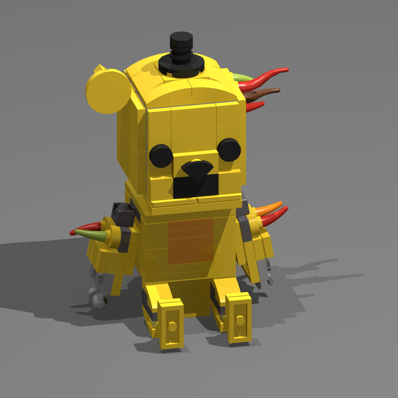 LEGO MOC withered chica by gamesandmovierecreation