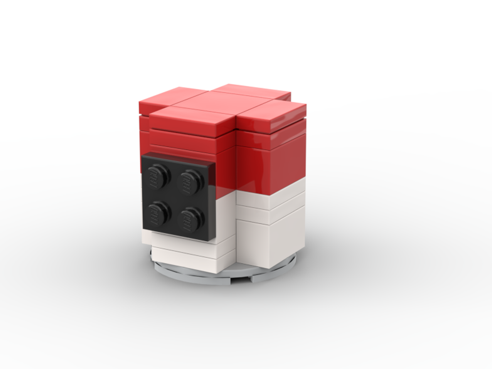 LEGO MOC Pixel Pokeball by ZTBricks