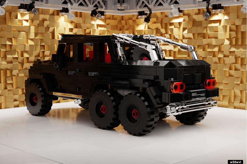 LEGO MOC 15 Mercedes Benz G63 6X6 Black Out by w35wvi Rebrickable Build with LEGO