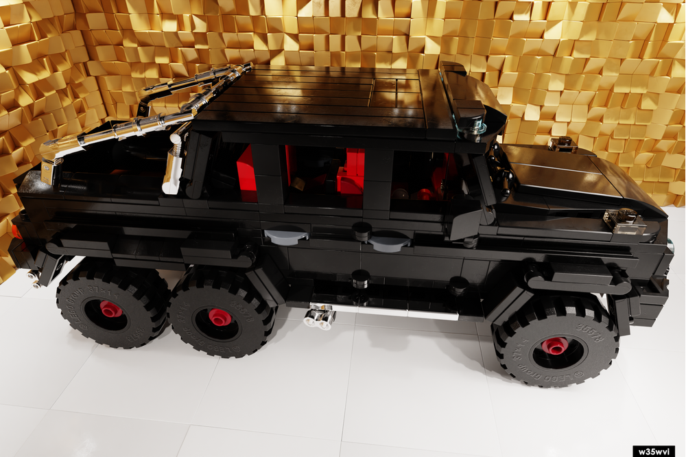 LEGO MOC 15 Mercedes Benz G63 6X6 Black Out by w35wvi Rebrickable Build with LEGO