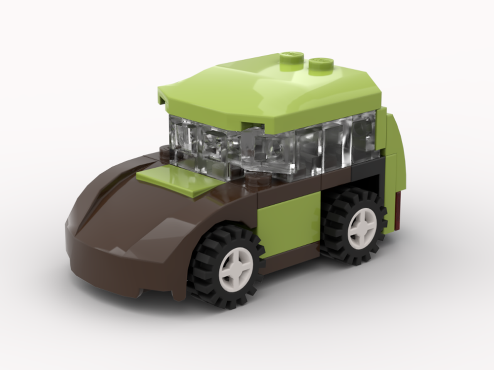 LEGO MOC Lime Green Car by OnOffL | Rebrickable - Build with LEGO