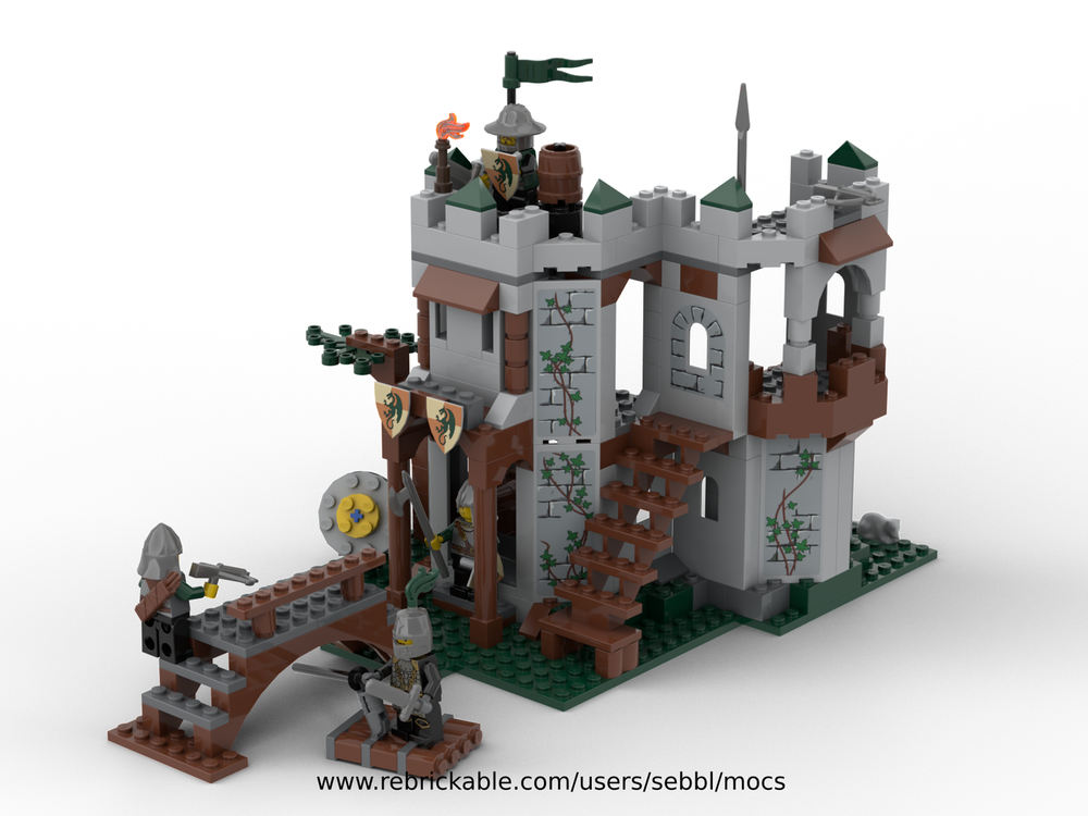 LEGO MOC Black Castle and River Fortress from 7946 and 7947 by sebbl ...