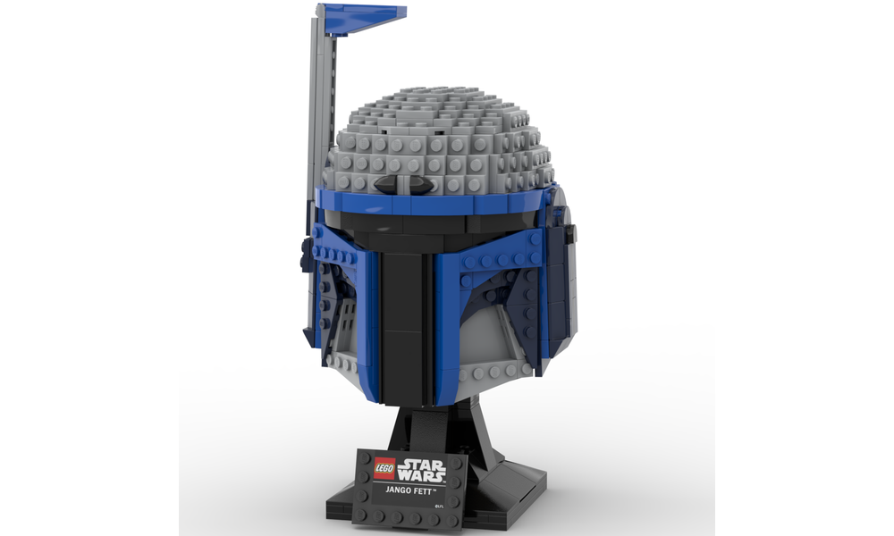 Custom Lego Buildable Jango Fett Lego Star Wars Jango Fett Helmet