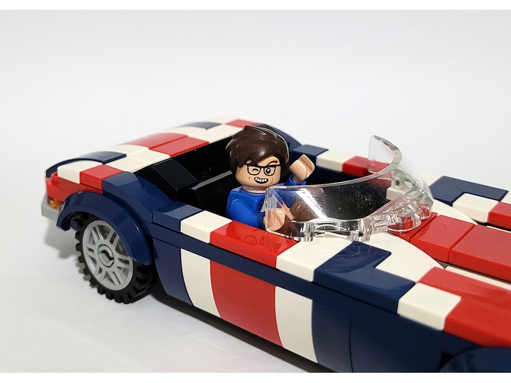 LEGO MOC Austin Power's E-Type Jaguar, the 