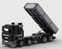 トラコ LEGO MOC Iveco Turbostar 190-42 tipper crane truck by