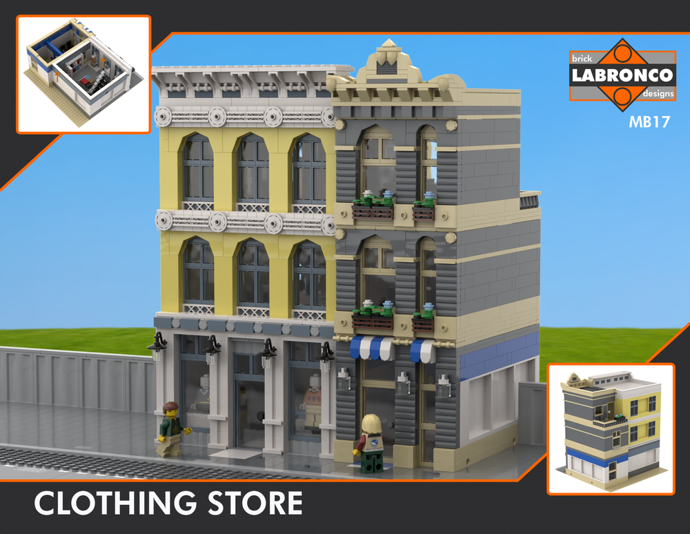 LEGO MB17 - Clothing Store by Labronco Brick Designs | Rebrickable Build with LEGO