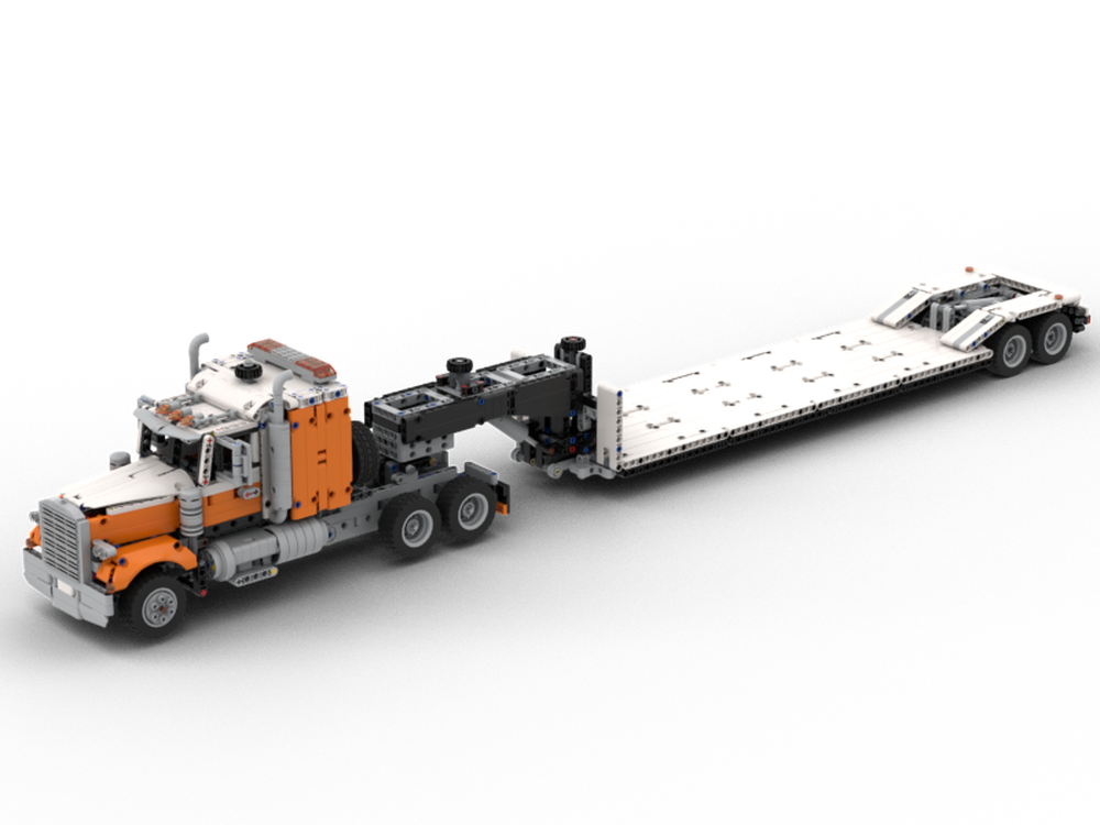 LEGO MOC & Gooseneck Trailer (42128 / 42078 Alternate) by time-hh Rebrickable - Build with LEGO