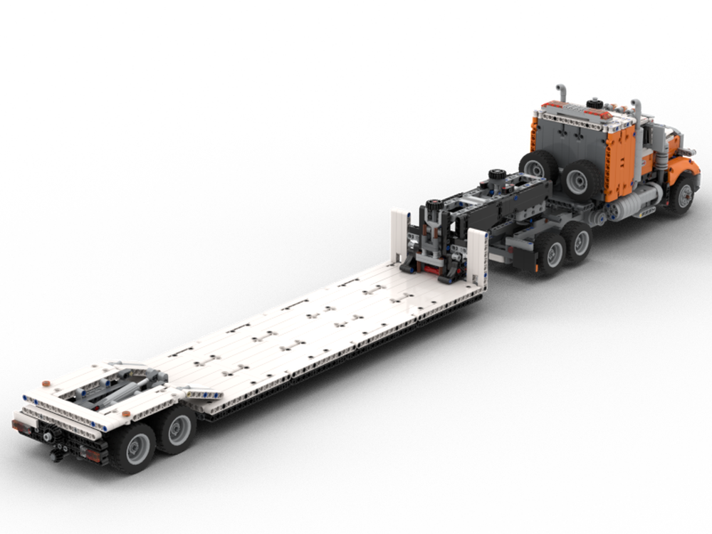 LEGO MOC Truck & Gooseneck Trailer (42128 / 42078 Alternate) by