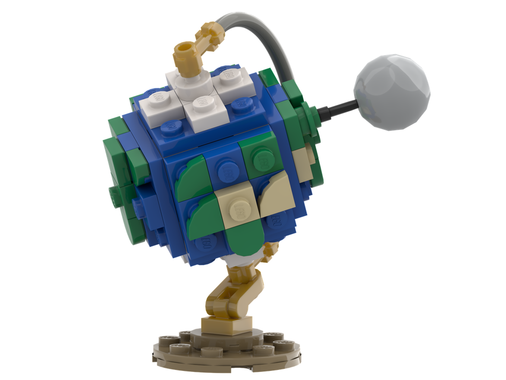 LEGO MOC Mini Globe and Moon by Thomus_Bean