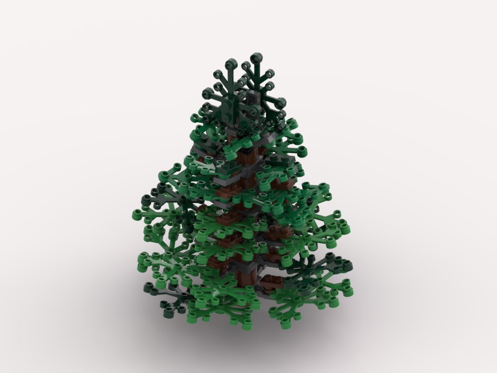 LEGO MOC Spruce Tree for free by Jahn Janson Rebrickable