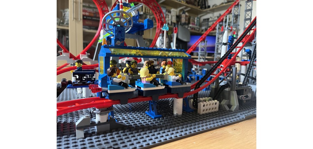 LEGO MOC Double Looping Rollercoaster by Gdale | Rebrickable
