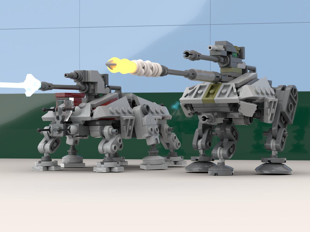 LEGO MOC AT-AP & AT-TE 1:144 - Republic Walkers by MasterBrickSeparator