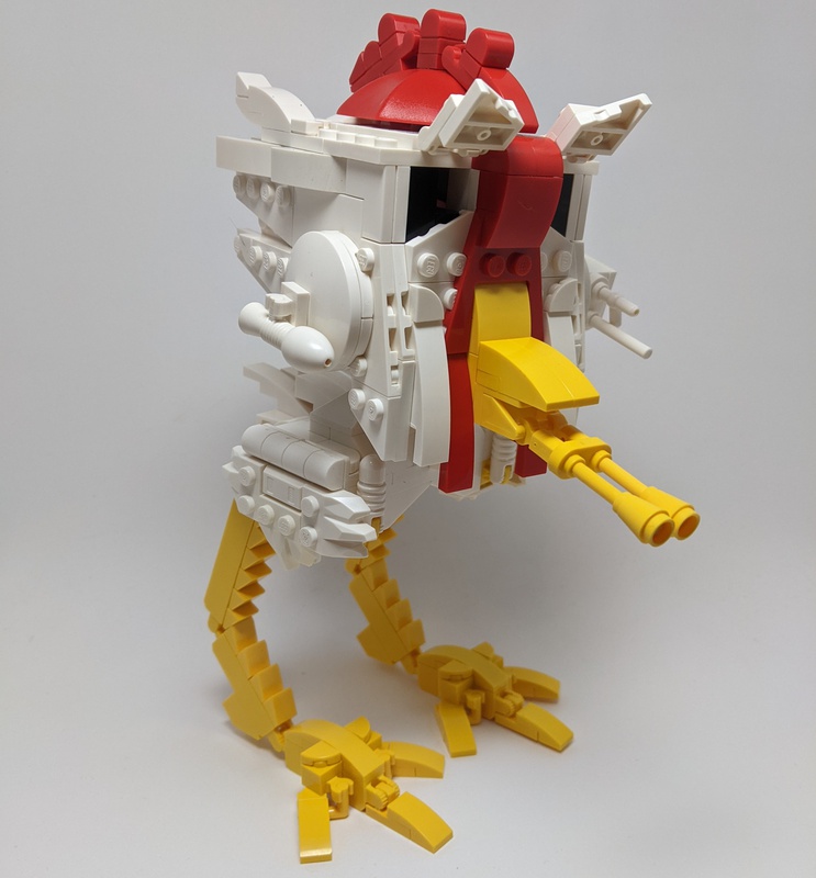 MOC Chicken Walker by BambooBricks Rebrickable Build with LEGO