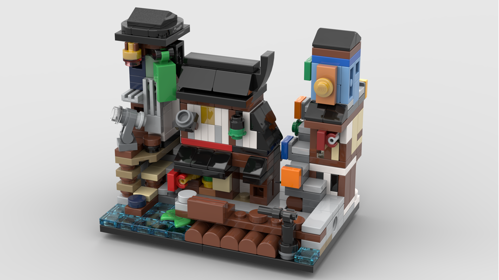 LEGO MOC Mini Modular 70657 Ninjago City Docks by christromans Rebrickable Build with LEGO