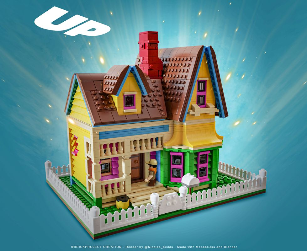 Lego Moc Up House - Pixar By Brickproject | Rebrickable - Build With Lego