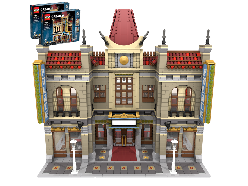 LEGO MOC Chinese Cinema Palace by | Rebrickable - Build with LEGO