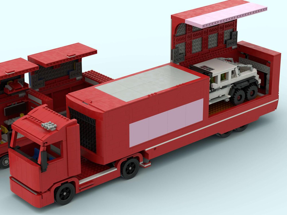 LEGO MOC Ferrari Truck in 12 width Sun_ILU | Rebrickable - with LEGO