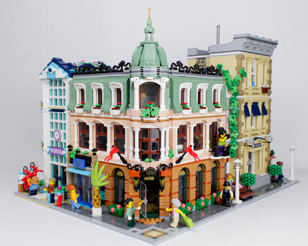 LEGO MOC Corner Boutique Hotel by Stonewall Bricks | Rebrickable ...