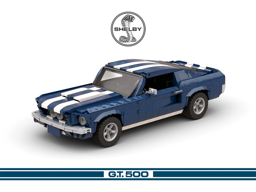 Lego Moc Ford Mustang Shelby Gt500 1967 (Lowered) By Nikolayfx |  Rebrickable - Build With Lego