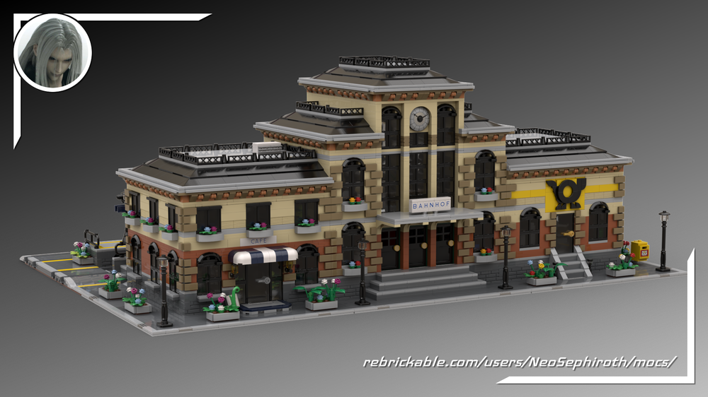 Fatal Slutning luge LEGO MOC Modular German Railway Station Set by NeoSephiroth | Rebrickable -  Build with LEGO