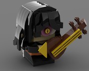 LEGO MOC Agatsuma Zenitsu 我妻善逸 Brickheadz (Demon Slayer) by legomania_josh