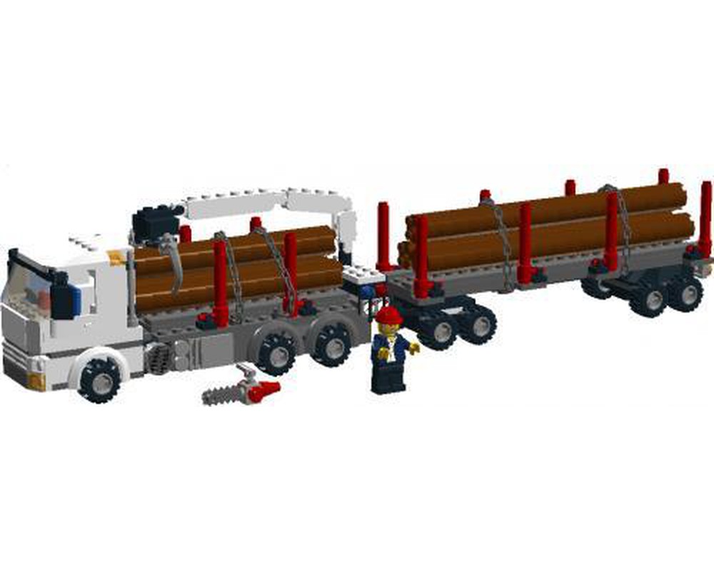 Lego Moc Logging Truck By Conv Longatom Rebrickable Build With Lego