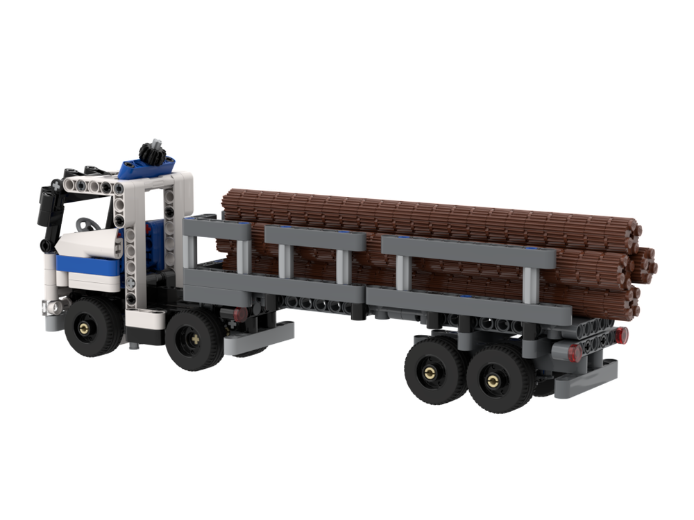 LEGO MOC Log transport semi 42062 truck by Viernes | Rebrickable - Build with LEGO